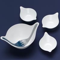 koziol LEAF S Soepkom 0,6 l Rond Thermoplastic Wit 1 stuk(s) - thumbnail