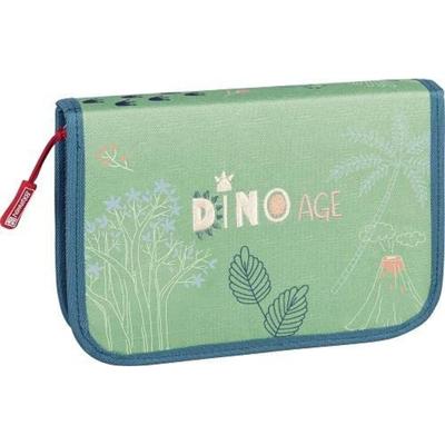 Brunnen etui Dino jongens 19,5 cm polyester groen 17 delig Brunnen etui Dino jongens 19,5 cm polyester groen 17 delig