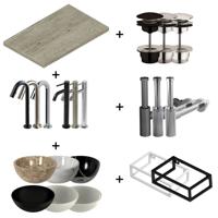 Waskomset Plieger Houston Greige Oak - thumbnail