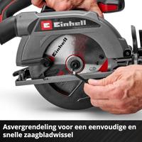 Einhell TE-CS 18/165-2 Li - Solo Accu-cirkelzaag Zaagdiepte 90° (max.) 57 mm Zonder accu, Zonder lader, Incl. parallelaanslag 18 V - thumbnail