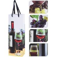 Geschenktas voor fles 12,8x8,4x36cm - thumbnail