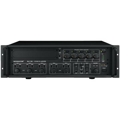 Monacor PA-1120 PA-versterker 120 W 1-kanaals 5 zones