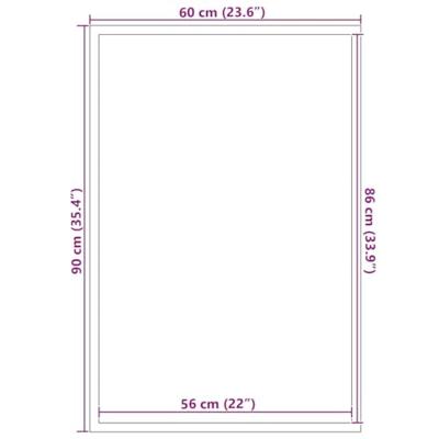 Deurmat 60x90 cm antracietkleurig Deurmat 60x90 cm antracietkleurig