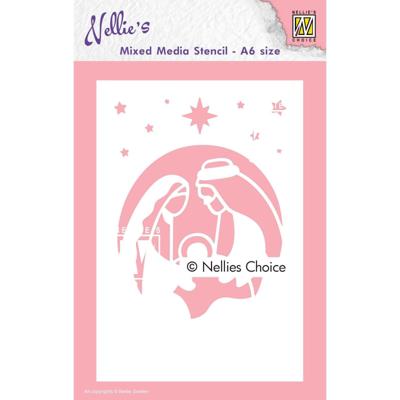 Nellie's Choice • stencil a6 size holy family