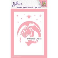 Nellie's Choice • stencil a6 size holy family - thumbnail