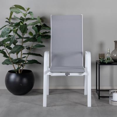 Nohr Verstelbare Tuinstoel 'Lasheka' kleur Wit/Grijs