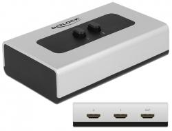 Delock 87663 Switch 4K HDMI 2 poort handmatig bidirectioneel
