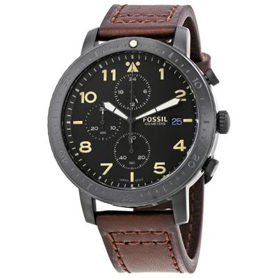 Horlogeband Fossil CH3086 Leder Donkerbruin 22mm Horlogeband Fossil CH3086 Leder Donkerbruin 22mm