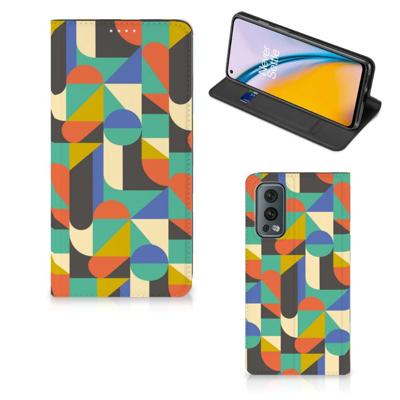 OnePlus Nord 2 5G | Hoesje met Magneet | Funky Retro OnePlus Nord 2 5G | Hoesje met Magneet | Funky Retro