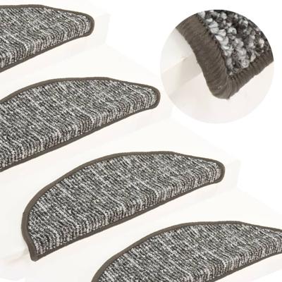 VidaXL Trapmatten 15 st 65x21x4 cm antracietkleurig