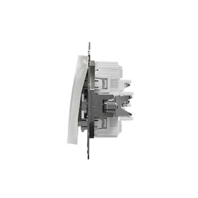 Schneider Electric EPH0670121D Dubbele wisselschakelaar Asfora Wit (RAL 9003) 1 stuk(s) - thumbnail