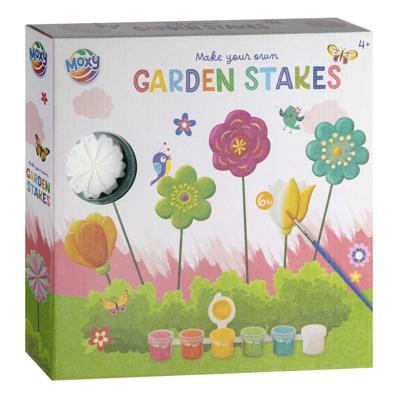 Creative Craft Group Maak-je-eigen tuinprikkers incl. 6 verfkleuren & 1 kwast