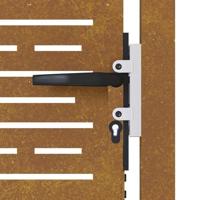 Poort 105x80 cm vierkant cortenstaal - thumbnail