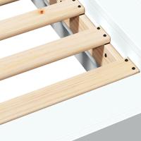 Bedframe LED massief hout wit 120x200 cm - thumbnail
