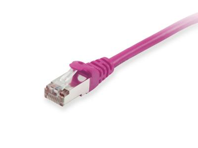 Equip 605554 RJ45 Netwerkkabel, patchkabel CAT 6 S/FTP 5.00 m Violet Vergulde steekcontacten 1 stuk(s)
