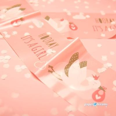 Paperdreams Vlag banner - newborn baby girl