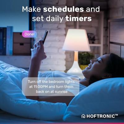 Set van 3 E14 Smart lampen - P45 lamp - 5,5 Watt 470 lumen - RGBWW - Wifi & Bluetooth - Bestuurbaar via app - Google Home, Amazon Alexa en Siri - Smart lampen