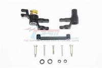 GPM - Aluminium Steering Assembly, Black - Traxxas Maxx - thumbnail