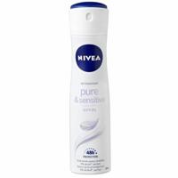 Nivea Pure & Sensitive Deodorant Spray - 150 ml - thumbnail