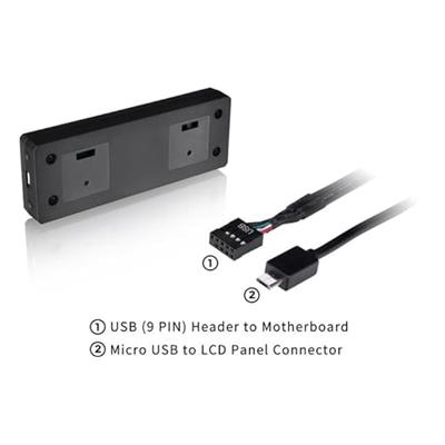 Thermaltake AC-073-OO1NAN-A1 computerbehuizing onderdelen Universeel LCD panel kit Thermaltake AC-073-OO1NAN-A1 computerbehuizing onderdelen Universeel LCD panel kit