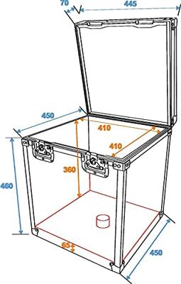 ROADINGER Flightcase Mirror Ball 40cm
