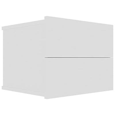 vidaXL Nachtkastjes 2 st 40x30x30 cm spaanplaat wit