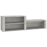 VidaXL Schoenenkast 150x35x45 cm bewerkt hout betongrijs - thumbnail