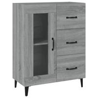 Dressoir 69,5x34x90 cm bewerkt hout grijs sonoma eikenkleurig - thumbnail