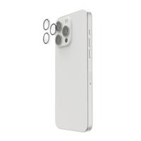 Hama Camerabescherming voor iPhone 16 Pro/16 Pro Max (3 afzonderlijke lenzen, iPhone lensbescherming, schokbestendig, 9H, beschermfolie, case-friendly, cameraafdekking, krasbestendig, pantserglas, - thumbnail