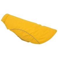 Hondenregenjas met reflecterende strips polyester geel 4XL - thumbnail