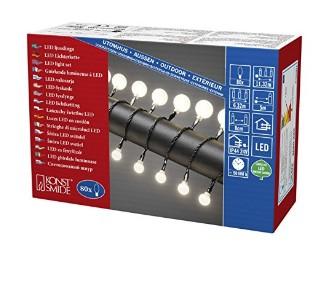 Dimbaar lichtsnoer voor buiten - Warm wit - 80 bolvormige LEDs - 6 meter - Kerstverlichting