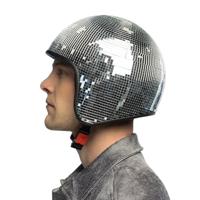 Disco Helm 70s Zilver - thumbnail