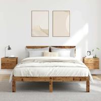 Nachtkastjes 2 st wandgemonteerd 40x32x30 cm oud houtkleurig - thumbnail