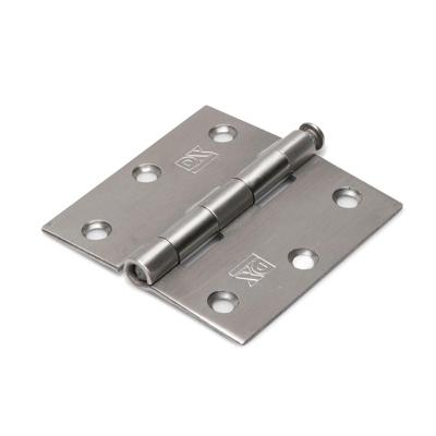 Dulimex Scharnier met losse RVS pen en rechte hoeken 76x76 mm RVS geborsteld