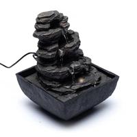 Rots Waterfontein Zwart - 13 x 13 x 18 cm - thumbnail