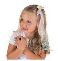 Eenhoorn Clip Met Blauw/Roze Haar - thumbnail