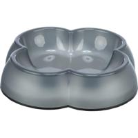 TRIXIE VOERBAK / WATERBAK TRANSPARANT KUNSTSTOF / RUBBERRING ASSORTI 12 CM 250 ML 4 ST - thumbnail