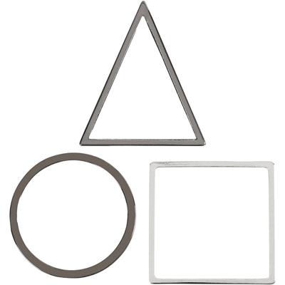 Creotime sieradenhangers 30 x 30 mm 30 stuks zilver