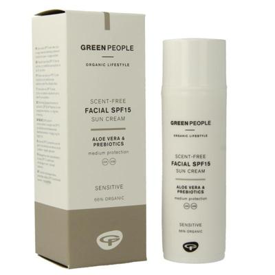 Green People Suncream face scent free SPF15 50 Milliliter