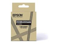 Epson C53S672088 labelprinter-tape Zwart op grijs LK - thumbnail