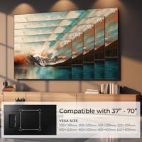 Mount Maclean,Elektrische TV boven open haard, Max vesa 600x400, Afstandsbediening, 37"-70", 35kg, MC-891 - thumbnail