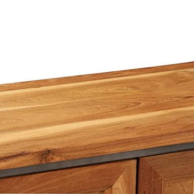 VidaXL Dressoir 65x30x70 cm gerecycled teakhout en staal