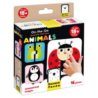 Banana Panda - on-the-go puzzel halve dieren - 16st. - thumbnail