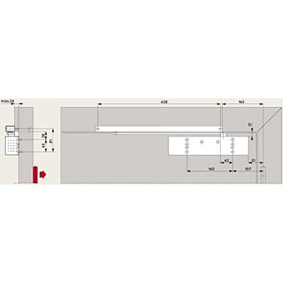 Dorma TS 92 G deurdranger - EN 1-4 - zilver - met glijarm Dorma TS 92 G deurdranger - EN 1-4 - zilver - met glijarm
