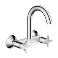 Hansgrohe Logis Classic wandkeukenkraan met hoge uitloop Chroom - thumbnail