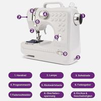 Clatronic Handnaaimachine NM 3795 Wit, Zilver - thumbnail