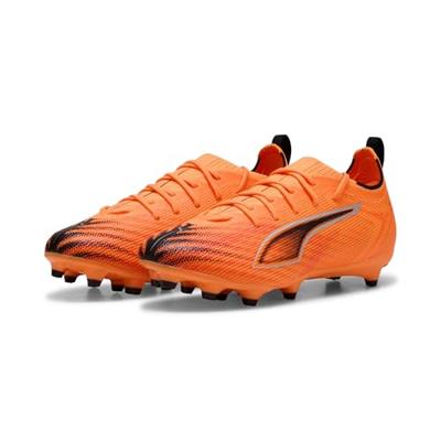 PUMA Ultra 6 Pro Gras / Kunstgras Voetbalschoenen (MG) Kids Oranje Zwart Zilver