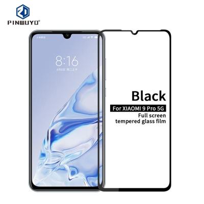 For Xiaomi 9 Pro PINWUYO 9H 2.5D Full Screen Tempered Glass Film(Black)