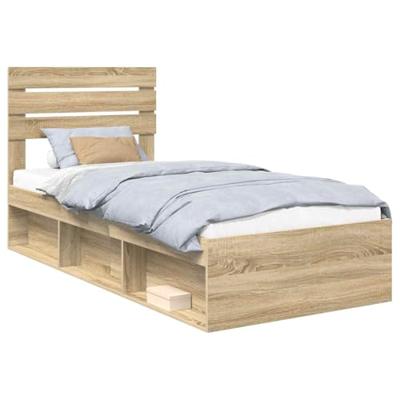 Bedframe Sonoma Eiken 75 x 190 cm Massief grenenhout