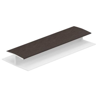 Verbindingprofiel Donkerbruin (dakrand) - Keralit (0420)